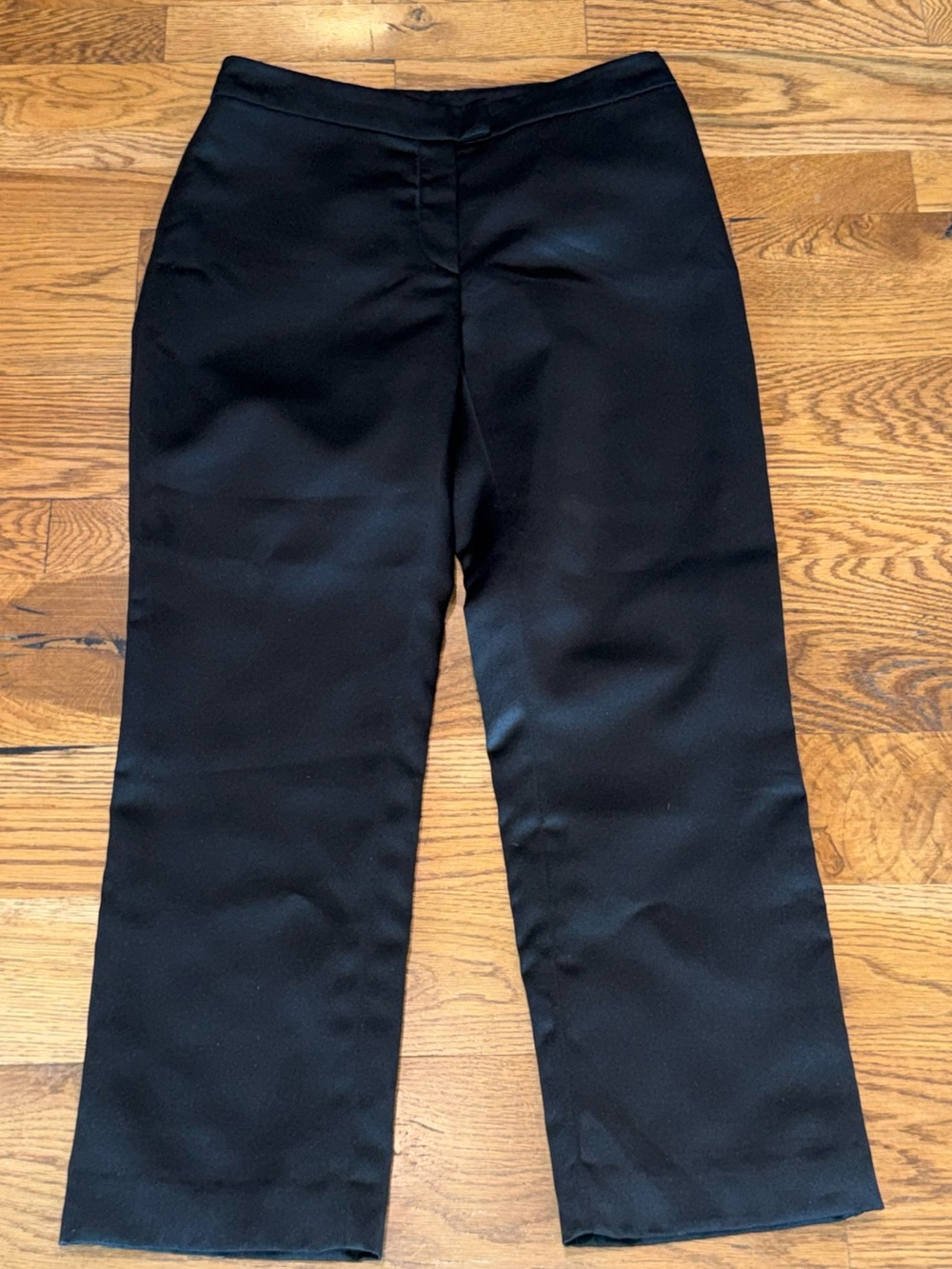 Nicole Miller. Black Satin Trouser. Size 2.